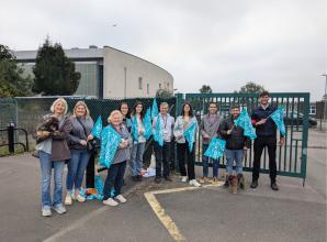 Slough school staff strike over unpaid leave for medical appointments