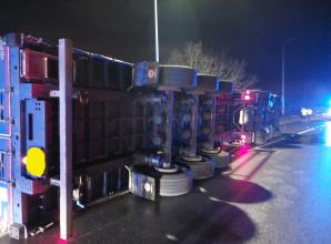 Overnight road closure expected as lorry overturns on M4 near Maidenhead junction