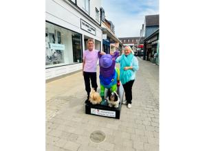 New rainbow corgi statue unveiled in Windsor town centre