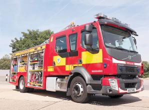 Crews tackle bonfire that had 'become out of control' in Taplow