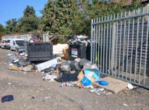 Residents hit out at 'nightmare' pile of rubbish behind Slough flats