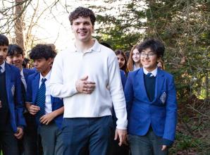 Traitors winner Harry Clark champions charity Lent challenge at Slough school