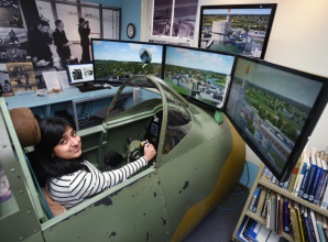Spitfire fighter that &lsquo;made poetry of flight&rsquo; celebrated in the town