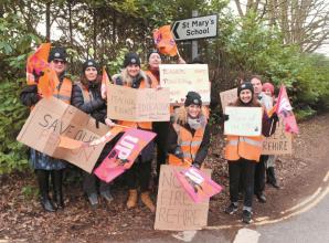St Mary's School Ascot teachers strike for the first time over pensions
