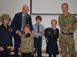 Children learn meaning of service for King and country