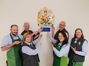 Waitrose Windsor receives 'one of the first ever' 100 per cent plant-based 3D Royal Warrants