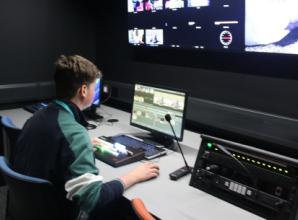 College unveils new media building with own TV studio