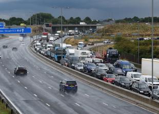 M4: multi-vehicle crash near Slough causing 'three miles of traffic'