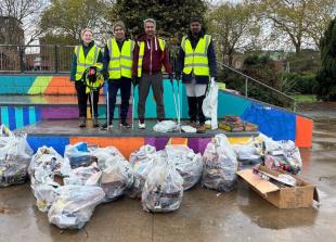 Volunteers turn 'festive energy into civic action' at Diwali clean up in Slough park