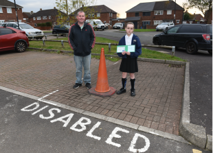 Father of 11-year-old girl 'disgusted' with police over disabled bay dispute