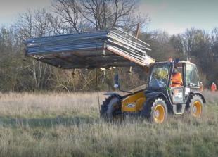 Environment Agency installing barriers to protect the site of the fly-tipping 'catastrophe' in Oxfordshire.