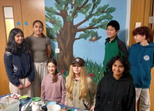 Teen artists turn blank walls into bold mural at Maidenhead Community Centre