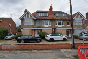 Hostel at 20-24 Lansdowne Avenue, Slough. Site of proposed assisted living flats.