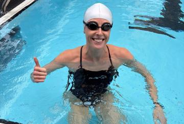 Slough swimming teacher takes on 45km Swimathon challenge for charity Slough swimming teacher takes on 45km Swimathon challenge for charity