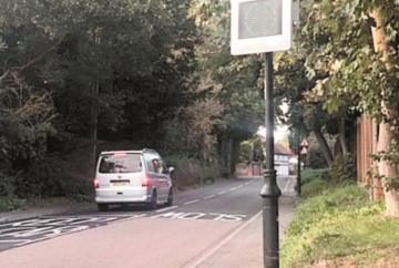 Speed capture trial at Wargrave's crossroads