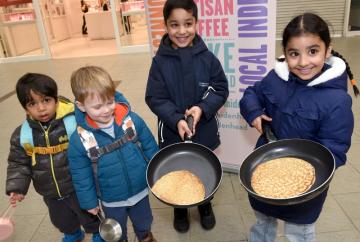 In pictures: Participants compete in Maidenhead pancake flipping contest