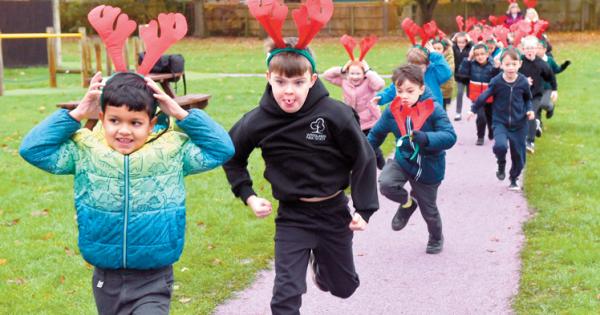 Pupils raise &pound;10,000 for Thames Hospice in inaugural Reindeer Run