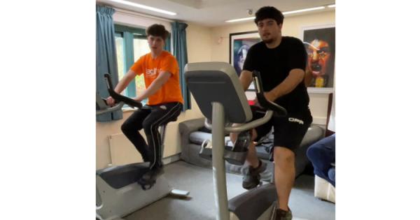 School's intrepid cyclists celebrate heroic fundraising mission for 'amazing' charity