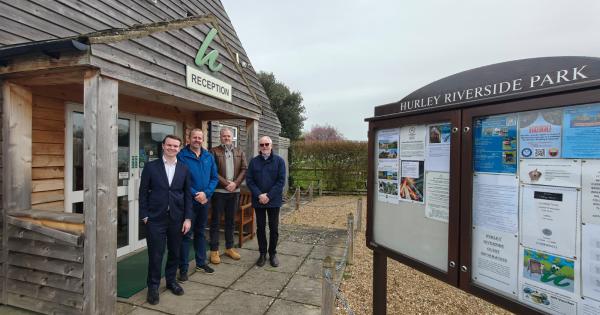 MP visits as Hurley Riverside Park kicks off 100th anniversary celebrations