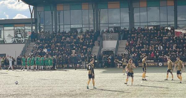 Slough Town's entertaining game with Bath City abandoned after fan falls ill in the crowd