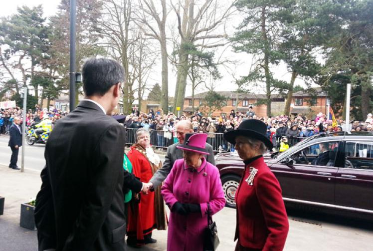 The Queen and Duke of Edinburgh visit Slough and Britwell Slough Express