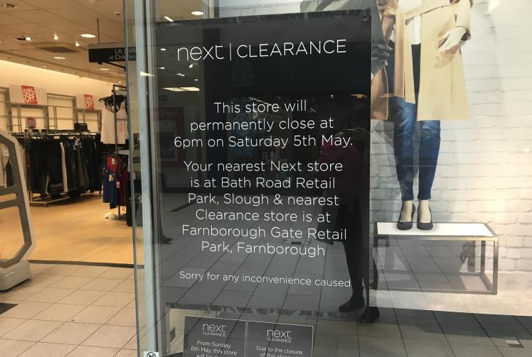 Next Clearance in Nicholsons Centre to close next month Slough Express