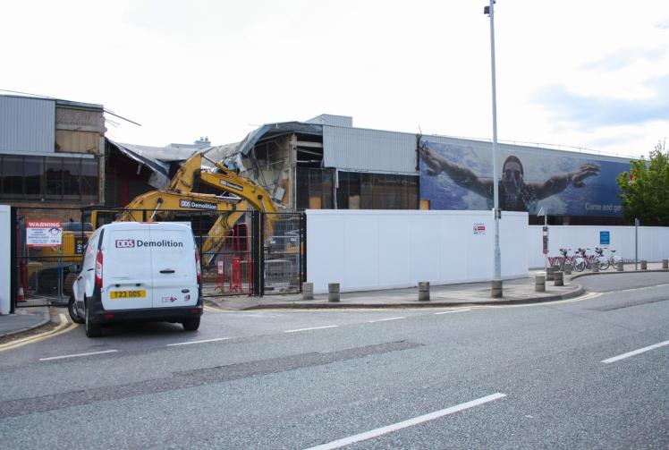 Demolition begins at Montem Leisure Centre 