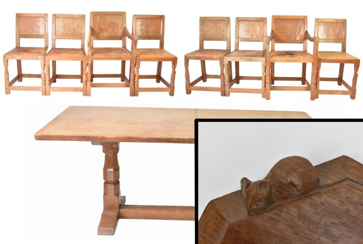 Historic 'Mouseman' furniture goes up for auction in Bourne End