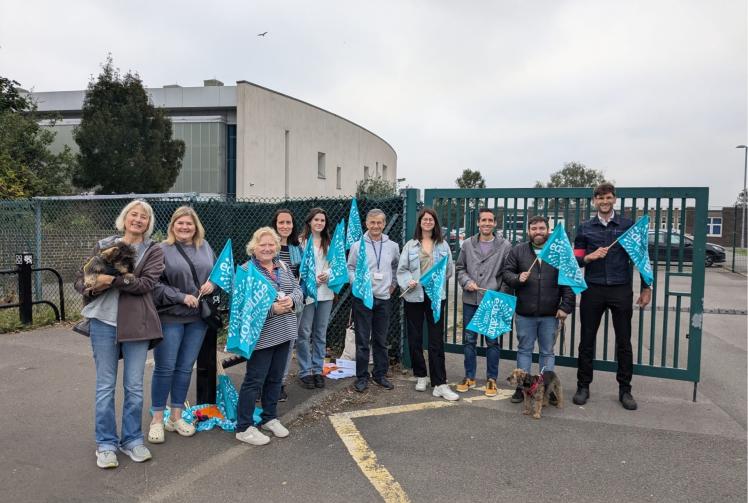 Slough school staff strike over unpaid leave for medical appointments