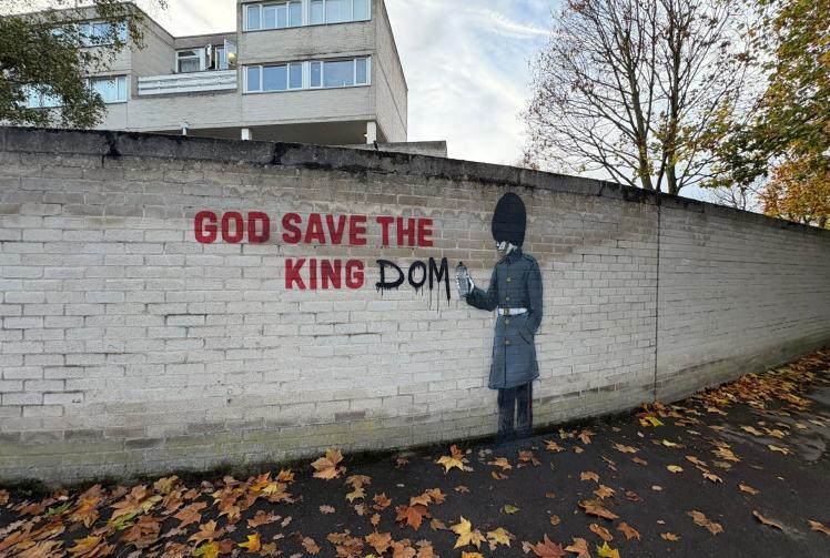 Residents spot a possible 'Banksy' artwork near Windsor car park