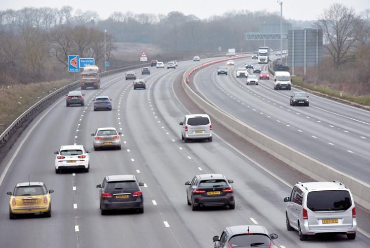M4 closed eastbound due to overturned car near Junction 7