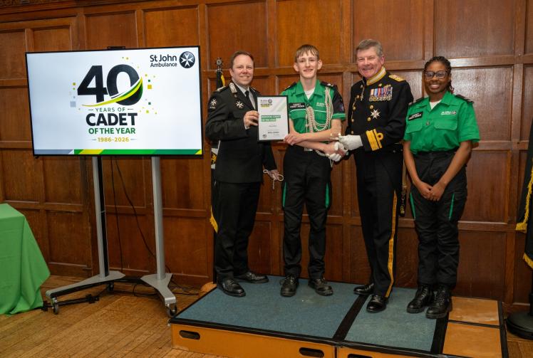 Maidenhead teenager named St John Ambulance Regional Cadet of the Year