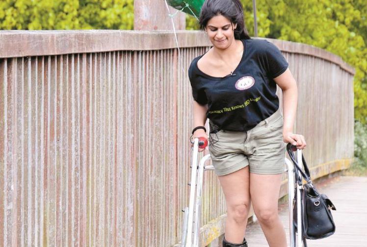 Charity founder with cerebral palsy completes five mile sponsored walk