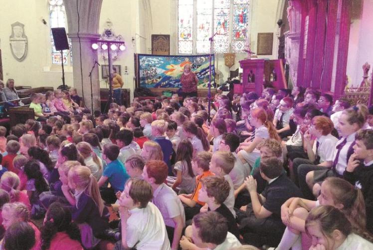 St Peter's pupils record a CD with Christian charity iSingPOP