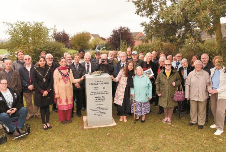 Memorial unveiled at 'incredibly important' former Langley Airfield site