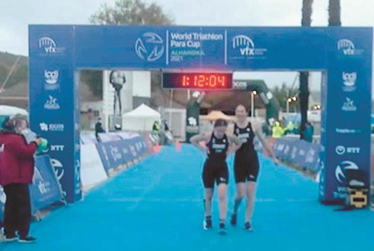Katie Crowhurst represents GB in World Triathlon Para Cup in Portugal