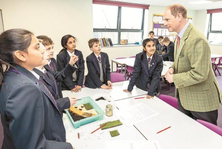 Prince Edward opens new classrooms at Old Windsor school Photo 1 of 1