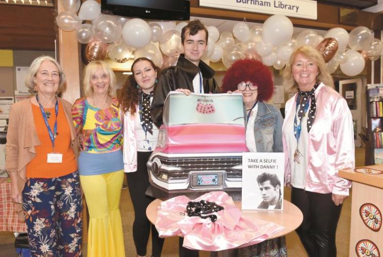 Time-travelling celebrations begin for Burnham Library's 50th anniversary 