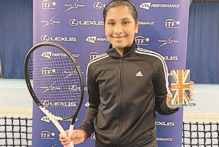 Lowbrook Academy pupil Nishta finishes runner up at Tennis Europe International event