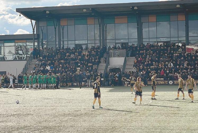 Slough Town's entertaining game with Bath City abandoned after fan falls ill in the crowd