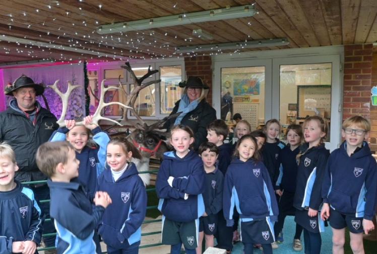 Pupils learn all about reindeer
