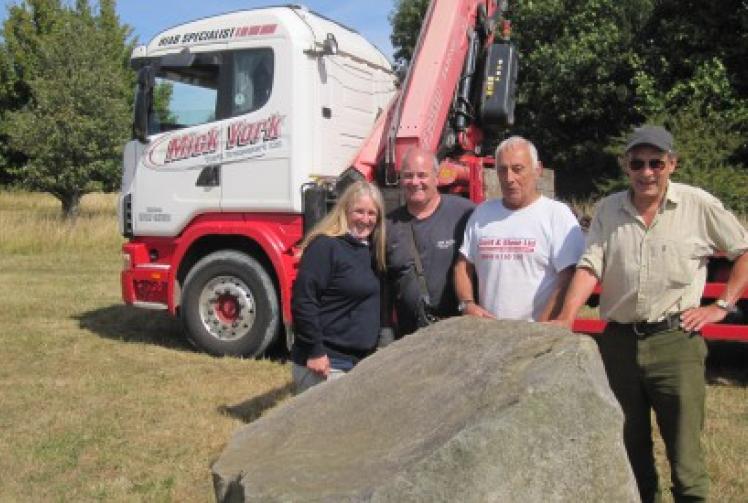 Sarsen stone to commemorate village’s six war dead